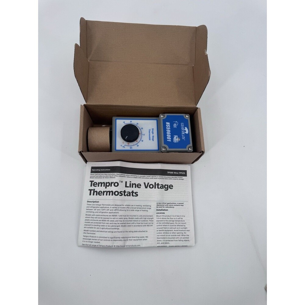 Johnson Controls Hog Slat T19PC-8C Agricultural Thermostat NEMA 4X SPDT 30/110 F